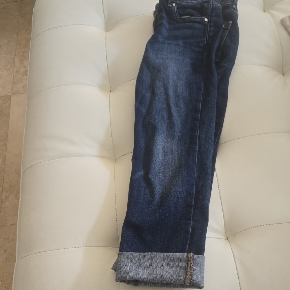 White House Black Market Women's Dark Blue Straight Jeans